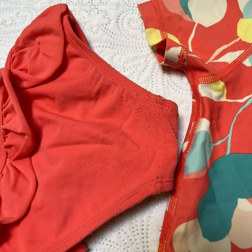 Tea Collection Rash Guard Swim Suit Size 2 - Picture 7 of 8